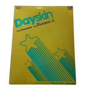 Vtg‎ 1983  Danskin Dayskin 9 To 5 Pantyhose Size B Bone Nylon NEW